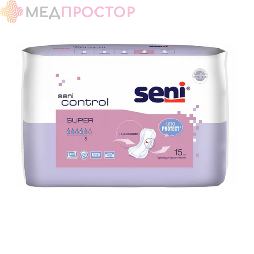 Прокладки урологические для женщин Seni Control Super, 15 шт.