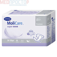 Подгузники для взрослых Molicare super soft, М (30 шт)