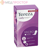Прокладки женские впитывающие урологические Tereza Lady Micro (24 шт )